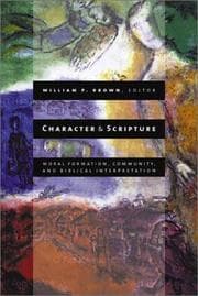 Tapa de Character and Scripture