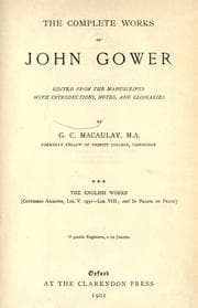 Tapa de The complete works of John Gower