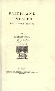 Tapa de Faith and unfaith
