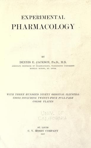 Tapa de Experimental pharmacology