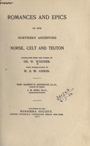 Tapa de Romances and epics of our northern ancestors, Norse, Celt and Teuton