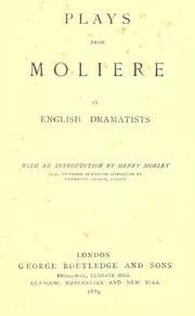 Tapa de Plays from Molière