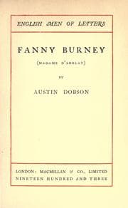 Tapa de Fanny Burney
