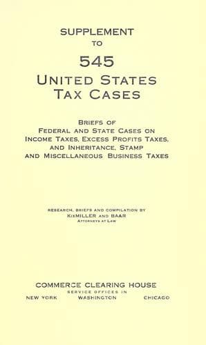 Tapa de 545 United States tax cases