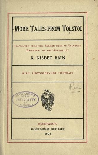 Tapa de More tales from Tolstoi
