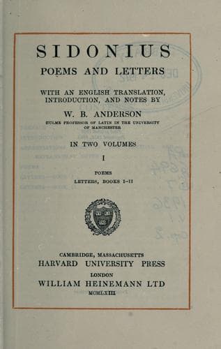 Tapa de Poems and letters