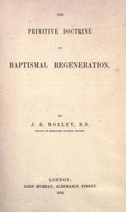 Tapa de The primitive doctrine of baptismal regeneration