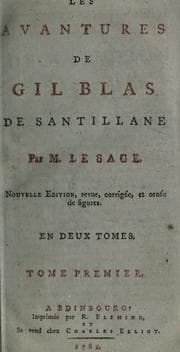 Tapa de Les avantures de Gil Blas de Santillane