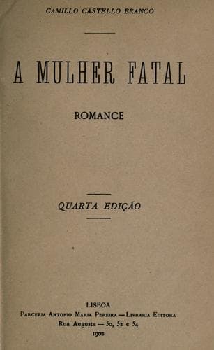 Tapa de A mulher fatal