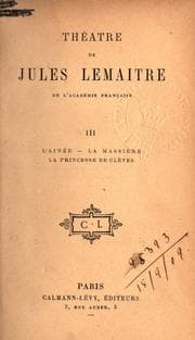 Tapa de Théâtre de Jules Lemaitre