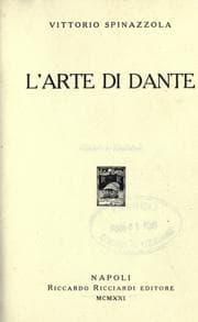 Tapa de L' arte di Dante