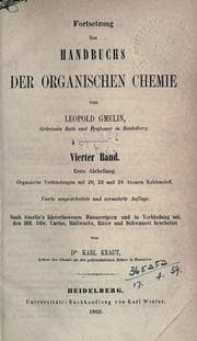 Tapa de Handbuch der Chemie