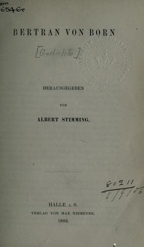 Tapa de Romanische Bibliothek