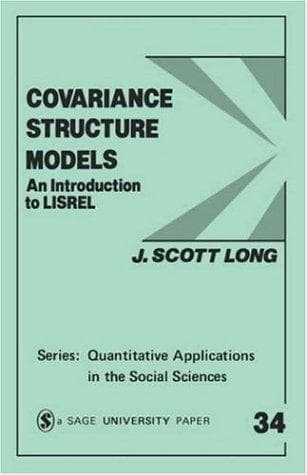 Tapa de Covariance structure models