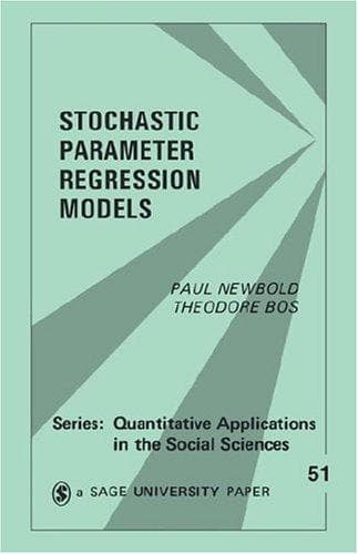 Tapa de Stochastic parameter regression models