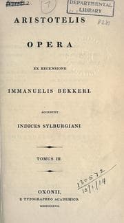 Tapa de Opera, ex recensione Immanuelis Bekkeri