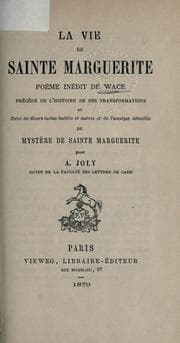 Tapa de La vie de sainte Marguerite