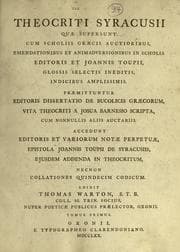 Tapa de Theocriti Syracusii quae supersunt