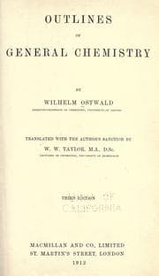 Tapa de Outlines of general chemistry