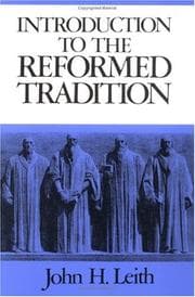 Tapa de An introduction to the reformed tradition