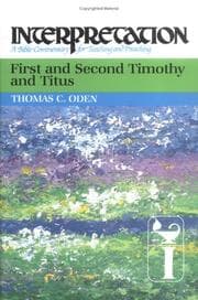 Tapa de First and second Timothy and Titus