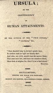 Tapa de Ursula, or, The insufficiency of human attainments