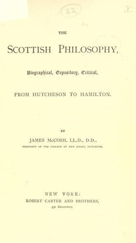 Tapa de The Scottish philosophy