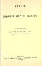 Tapa de Memoir of Margaret Stephen Kennedy
