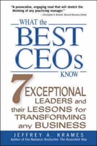 Tapa de What the Best CEOs Know