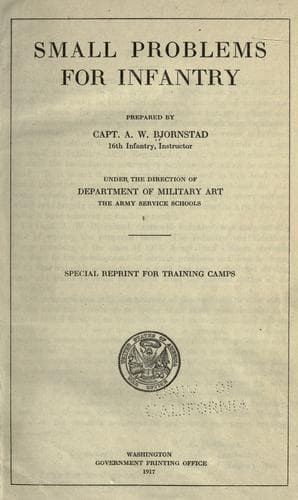 Tapa de Small problems for infantry