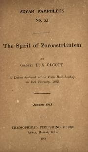 Tapa de The spirit of Zoroastrianism