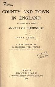 Tapa de County and town in England, together with some annals of Churnside