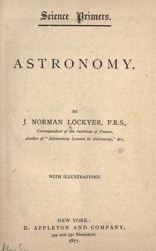 Tapa de Astronomy