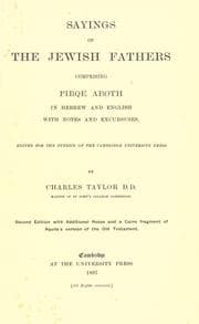 Tapa de Sayings of the Jewish fathers