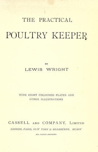 Tapa de The practical poultry keeper