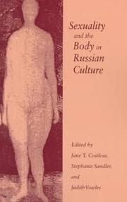 Tapa de Sexuality and the Body in Russian Culture