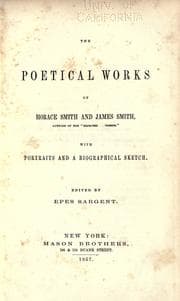 Tapa de The poetical works of Horace Smith and James Smith ..