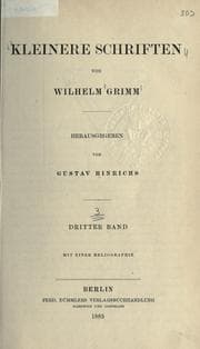Tapa de Kleinere Schriften