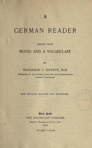 Tapa de A Germman reader