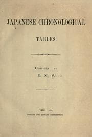 Tapa de Japanese chronological tables