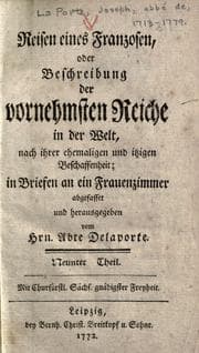 Tapa de Reisen eines Franzosen, oder, Beschreibung der vornehmsten Reiche in der Welt, nach ihrer ehemaligen und itzigen Beschaffenheit