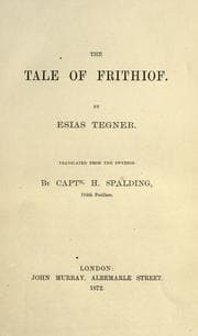 Tapa de The tale of Frithjof
