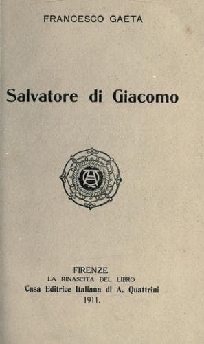 Tapa de Salvatore di Giacomo