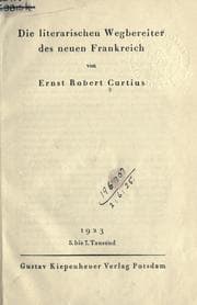 Tapa de Die literarischen Wegbereiter des neuen Frankreich