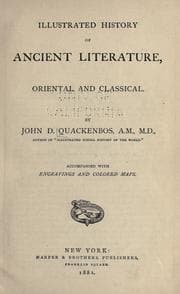 Tapa de Illustrated history of ancient literature, oriental and classical