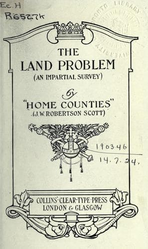 Tapa de The land problem