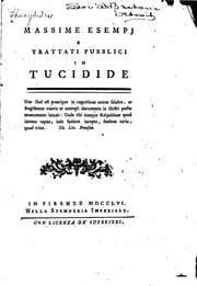 Tapa de Massime esempi e trattati pubblici in Tucidide