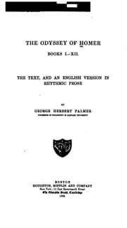 Tapa de The Odyssey of Homer; books I-XII