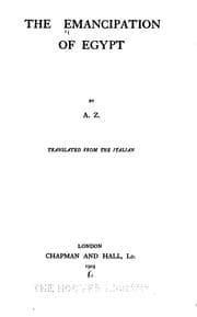 Tapa de The emancipation of Egypt