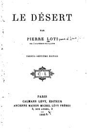 Tapa de Le désert